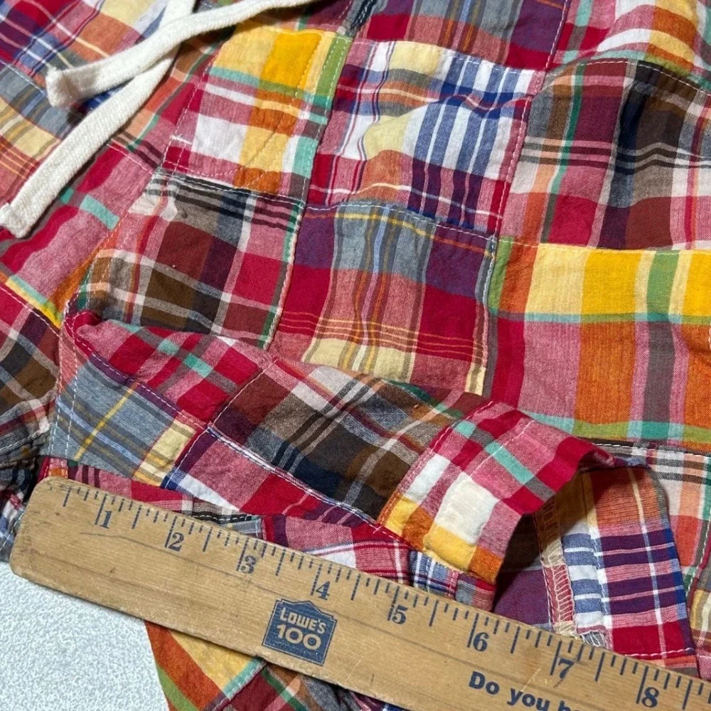 Kiel James Patrick Summer Soiree Indian Madras Patchwork Shorts Men's 42
